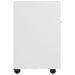Side Cabinet With Wheels White 33x38x60 Cm Chipboard Nbtbai
