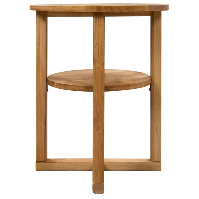 Side Table 40x50 Cm Solid Oak Wood Xaibaa