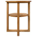 Side Table 40x50 Cm Solid Oak Wood Xaibaa