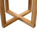 Side Table 40x50 Cm Solid Oak Wood Xaibaa