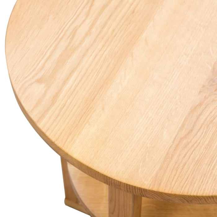 Side Table 40x50 Cm Solid Oak Wood Xaibaa