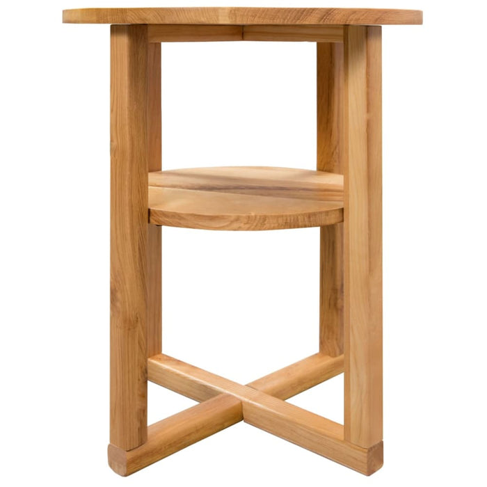 Side Table 40x50 Cm Solid Oak Wood Xaibaa