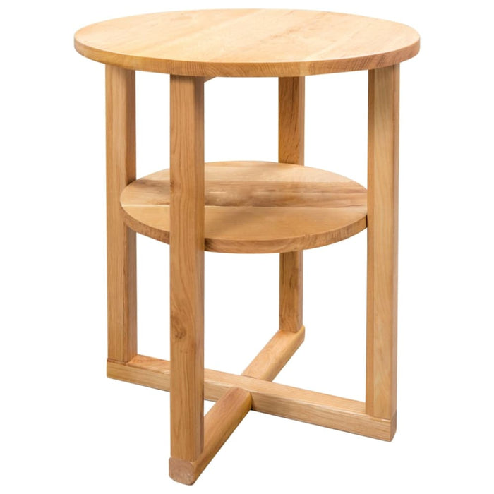 Side Table 40x50 Cm Solid Oak Wood Xaibaa