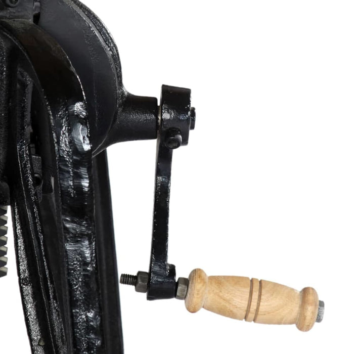 Side Table 60x(46-63) Cm Solid Mango Wood and Cast Iron