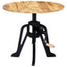 Side Table 60x(46-63) Cm Solid Mango Wood and Cast Iron