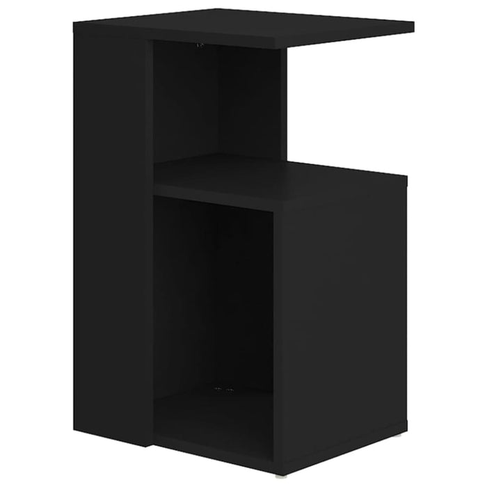 Side Table Black 36x30x56 Cm Engineered Wood Nbxkka