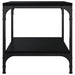 Side Table Black 40x40x40 Cm Engineered Wood Noktii