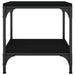 Side Table Black 40x40x40 Cm Engineered Wood Noktii