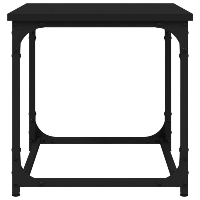 Side Table Black 40x40x40 Cm Engineered Wood Nxtxni
