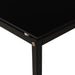 Side Table Black 40x40x60 Cm Tempered Glass Txxina