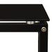 Side Table Black 40x40x60 Cm Tempered Glass Txxina