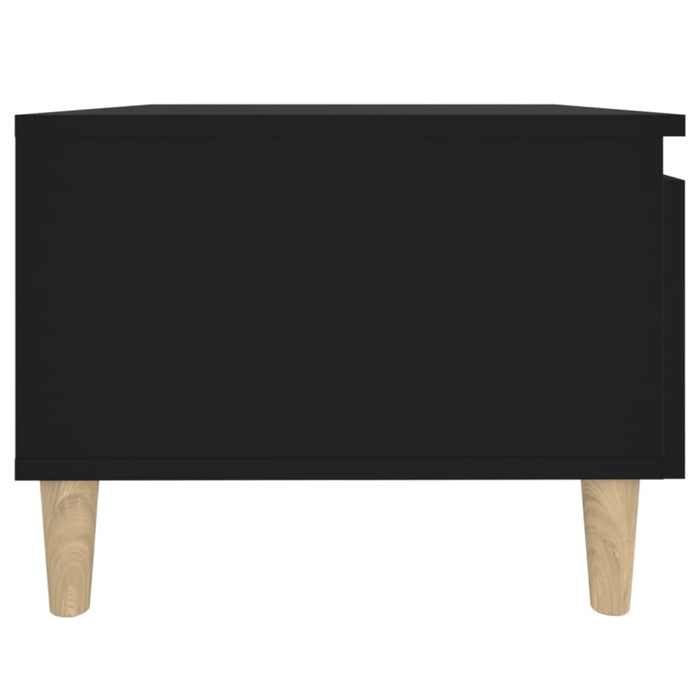 Side Table Black 50x46x35 Cm Engineered Wood Nokpbx