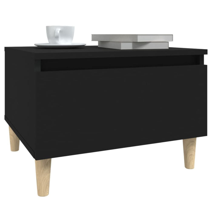 Side Table Black 50x46x35 Cm Engineered Wood Nokpbx
