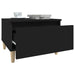 Side Table Black 50x46x35 Cm Engineered Wood Nokpbx