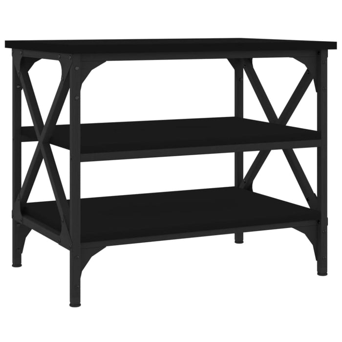 Side Table Black 55x38x45 Cm Engineered Wood Nxtttx