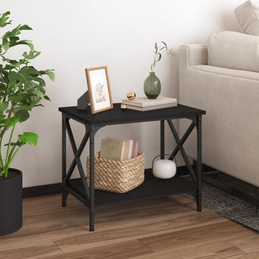 Side Table Black 55x38x45 Cm Engineered Wood Nxttxi
