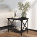 Side Table Black 55x38x45 Cm Engineered Wood Nxttxi