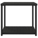 Side Table Black 55x45x49 Cm Poly Rattan Tokaba