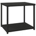 Side Table Black 55x45x49 Cm Poly Rattan Tokaba