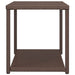 Side Table Brown 55x45x49 Cm Poly Rattan Tokabp