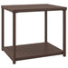 Side Table Brown 55x45x49 Cm Poly Rattan Tokabp
