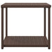 Side Table Brown 55x45x49 Cm Poly Rattan Tokabp