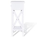 Side Table with Drawer White Xaooai