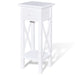 Side Table with Drawer White Xaooai