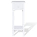 Side Table with Drawer White Xaooai