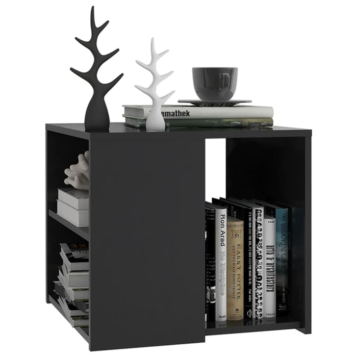 Side Table Grey 50x50x45 Cm Engineered Wood Nbltna