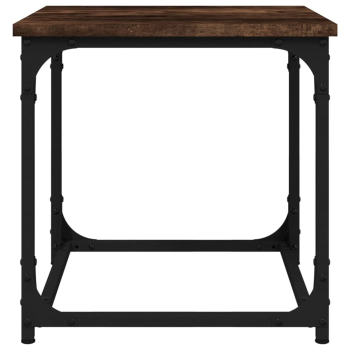 Side Table Smoked Oak 40x40x40 Cm Engineered Wood Nxtxnk