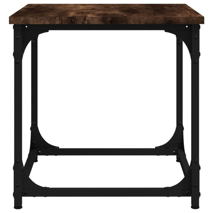 Side Table Smoked Oak 40x40x40 Cm Engineered Wood Nxtxnk
