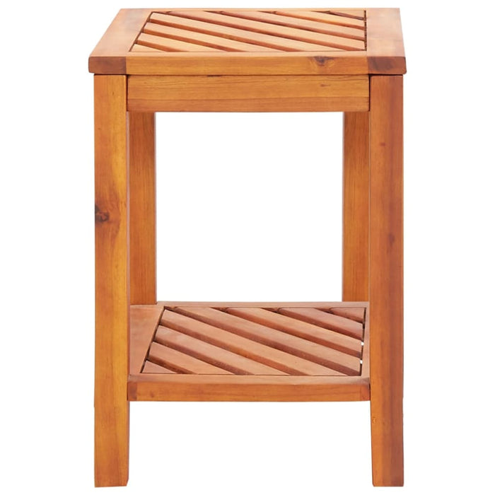 Side Table Solid Acacia Wood 45x33x45 Cm Aabli
