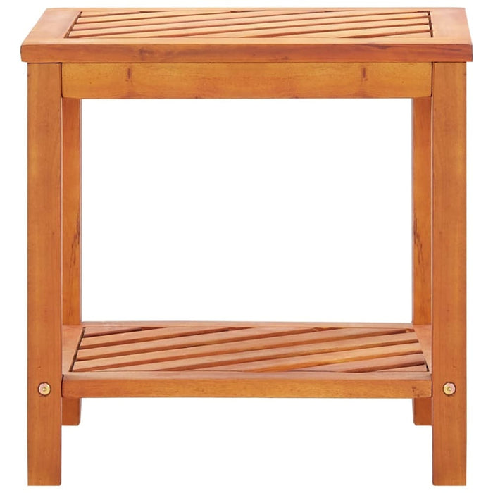 Side Table Solid Acacia Wood 45x33x45 Cm Aabli