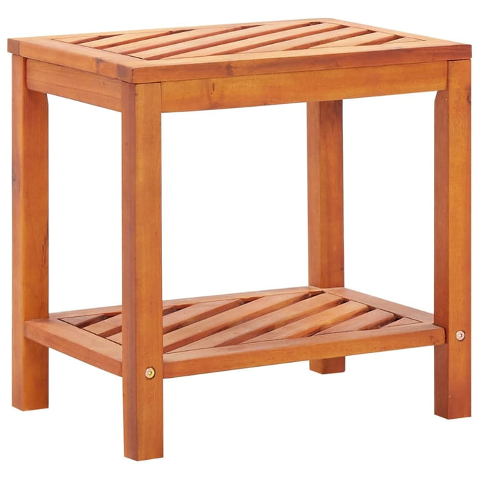 Side Table Solid Acacia Wood 45x33x45 Cm Aabli