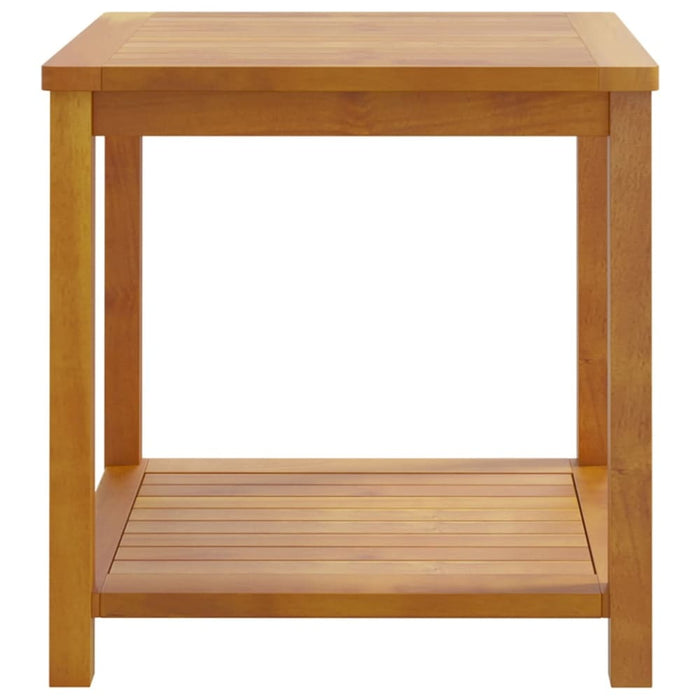 Side Table Solid Acacia Wood 45x45x45 Cm Aaoxn