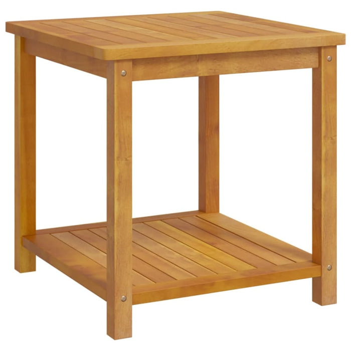 Side Table Solid Acacia Wood 45x45x45 Cm Aaoxn