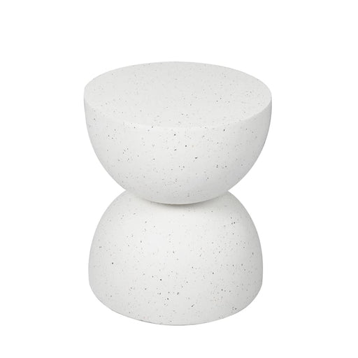 Side Table Terrazzo Hourglass Shape Magnesia Stool Stone