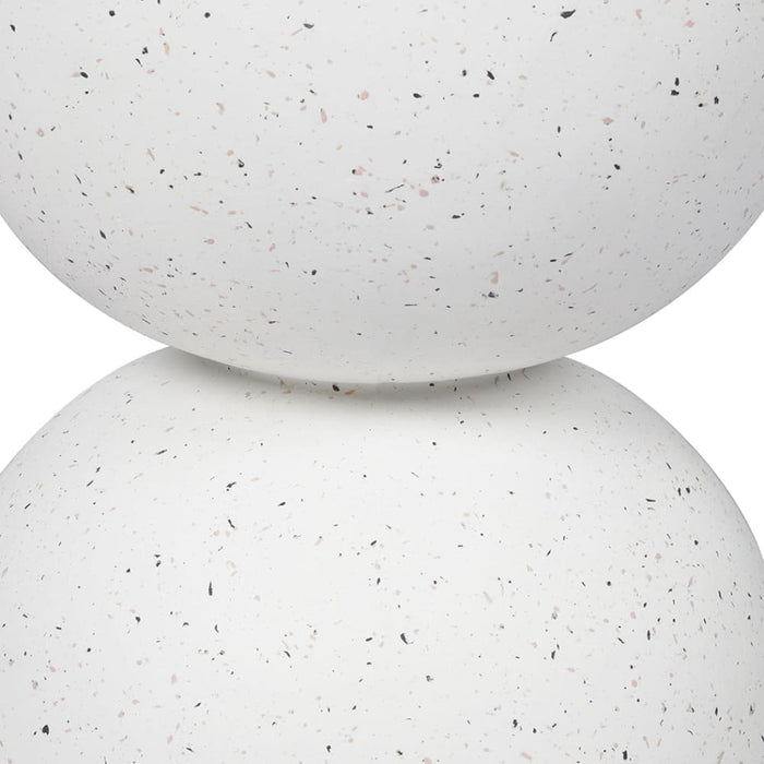 Side Table Terrazzo Hourglass Shape Magnesia Stool Stone