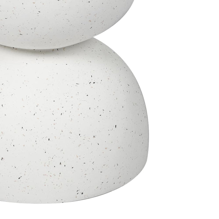 Side Table Terrazzo Hourglass Shape Magnesia Stool Stone