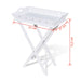 Side Table with Tray White Xaooan
