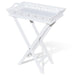 Side Table with Tray White Xaooan