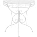 Side Table Vintage Style Half Round Metal 72x36x74 Cm