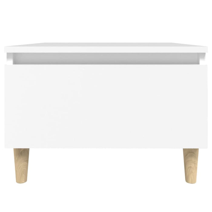 Side Table White 50x46x35 Cm Engineered Wood Nokpbb