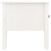 Side Table White 50x50x49 Cm Solid Wood Pine Notikl