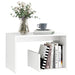 Side Table White 59x36x38 Cm Engineered Wood Nbllkl