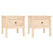 Side Tables 2 Pcs 50x50x49 Cm Solid Wood Pine Notikp