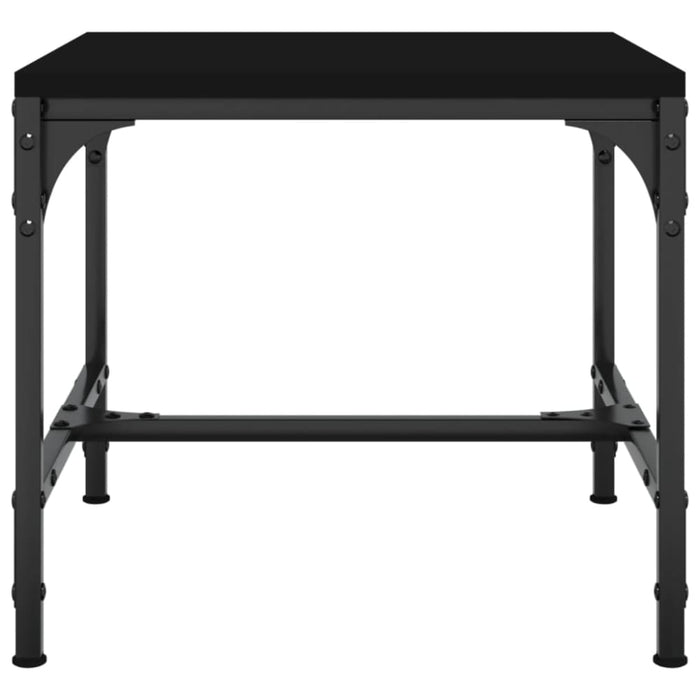 Side Tables 2 Pcs Black 40x40x35 Cm Engineered Wood Nokabt