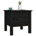 Side Tables 2 Pcs Black 40x40x39 Cm Solid Wood Pine Notikt