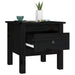 Side Tables 2 Pcs Black 40x40x39 Cm Solid Wood Pine Notikt